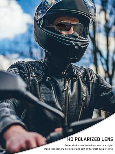 BEACOOL Polarized Sports Sunglasses for Men Women Youth Motorcycle Safety Driving Riding Military Goggles TAC Glasses