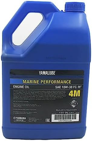 Yamaha Yamalube Marine 4M Mineral Based 4-Stroke Outboard Engine Oil- 1 Gallon, #LUB-10W30-FC-04