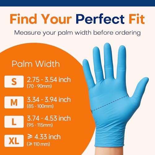 Supmedic Medical Soft Max Nitrile Exam Gloves Powder-Free Disposable 100 Ct