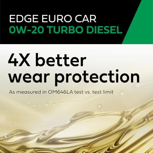 Castrol EDGE Turbo Diesel 0W-20 Advanced Full Syn Motor Oil, 1 Qt, 6 Pack