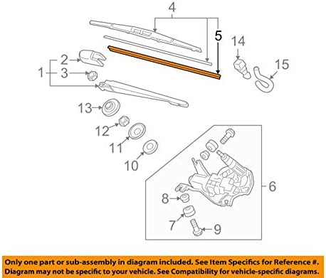 Genuine Honda 76632-S2K-004 Wiper Blade