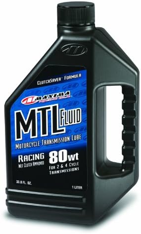 Maxima Racing Oils 41901-2PK MTL-R 80w Motorcycle Transmission/Clutch Fluid 1L Bottle, 2-Pack