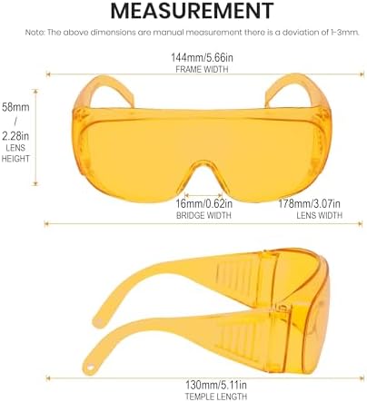 Calabria Fit Over Safety Glasses | Polarized Sunglasses Over Glasses | Wrap Around Anti-Fog | Scratch Resistant | Unisex