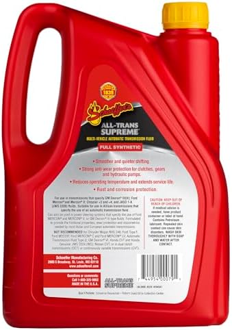 Schaeffer Manufacturing Co. 0204SAT-006 All-Trans Supreme Automatic Transmission Fluid, 1-Gallon Bottle (Pack of 6)