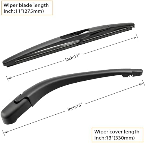 Rear Wiper Arm Blade Replacement for Dodge Magnum Nitro