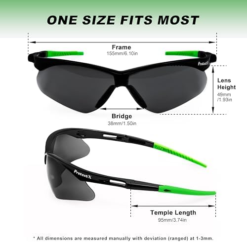 ProtectX Safety Glasses for Men & Women, Safety Sunglasses