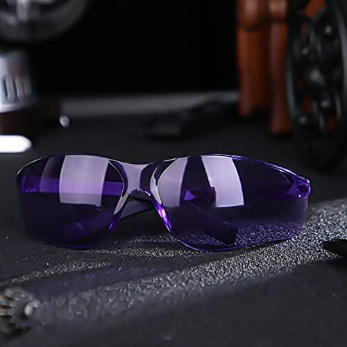Queekay 24 Pairs Safety Glasses Multi Color Safety Goggles