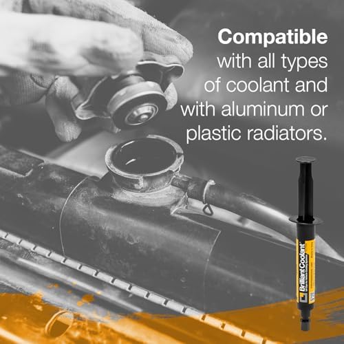 ERRECOM Brilliant Coolant Ultra | UV Dye for Coolant Leak Detection | Detects Radiator & Cooling System Leaks | Compatible with All Antifreeze & Coolant Used in Gasoline & Diesel Engines | 0.34 fl oz