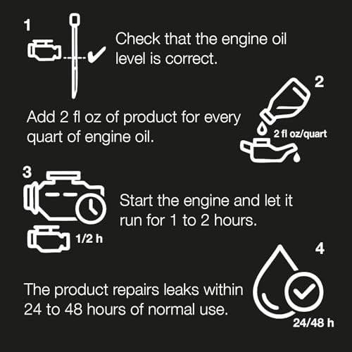 ERRECOM Stop Up, Engine Oil Stop Leak, 8 Fl.Oz Bottle (Engine Oil Stop Leak)