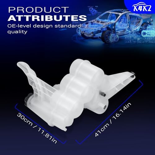 603-839 Engine Coolant Reservoir for 2013-2018 Ram 2500 3500 4500 5500 6.7L