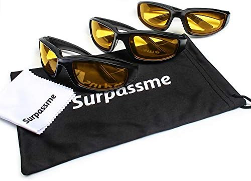 3 Pair Motorcycle Riding Glasses Padding Goggles UV Protection Dustproof Windproof Motorcycle Sunglasses for Outdoor Actives