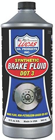 Lucas Oil 10826-12PK Dot 3 Brake Fluid (12/32Oz), 1 Quart, Pack of 12