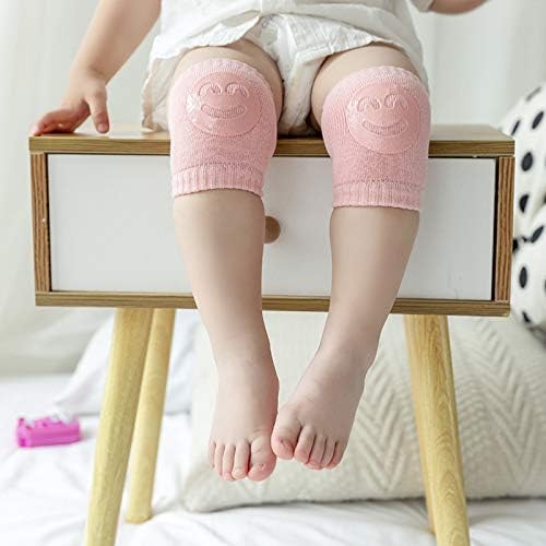 SUJAYU 5 Pairs Baby Knee Pads for Crawling Walking, Soft Cotton Knee Pads for Kids Toddler Knee Pad, Baby Crawling Helper, Rodilleras Para Bebe