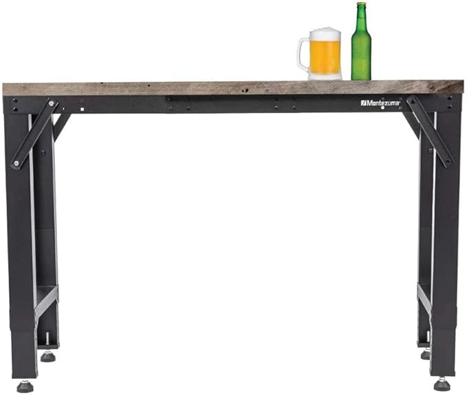 Montezuma Adjustable Steel Multi-Use Workspace Frame, 64" x 17" x 41"