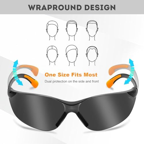 ProtectX Safety Glasses for Men & Women, Safety Sunglasses