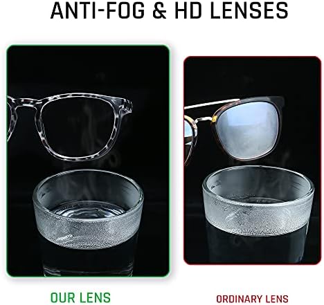 MORK&SUKY Safety Glasses, Stylish Goggles With No Fog Lense, Alternatives To Regular Protective Eyewear For Lab and Nursing.