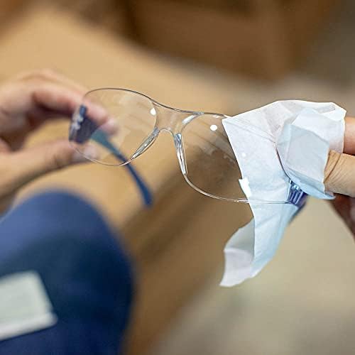 BISON LIFE Clear/Blue Safety Glasses for Men & Women, ANSI Z87.1, 144 Pack