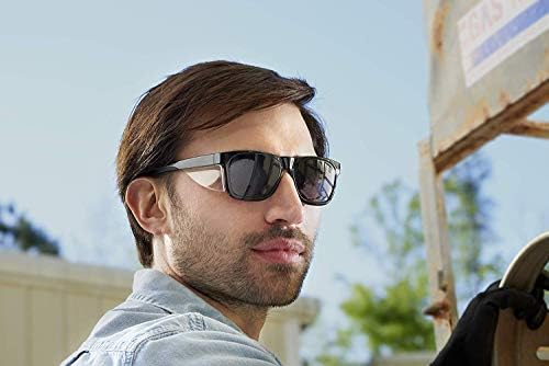 Kleenguard Maverick Safety Glasses with Intergrated Side Shields (2 Pair) (49311 Smoke Anti-Fog Lens with Black Frame)