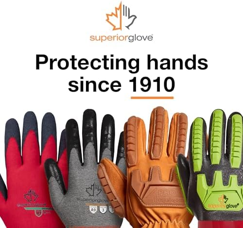 Superior Glove Cut Resistant Work Gloves with Ultra-Thin Touchscreen Friendly Palm Coating - S21TAXRFN (12 Pairs)