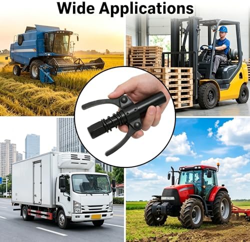Black Grease Gun Coupler, Grease Gun Tips, 10,000 PSI, Leak-Free Seal
