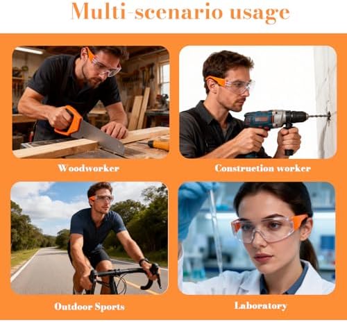 BIRDDIE Safety Glasses Anti Fog 20pcs For eye protection at work Unisex