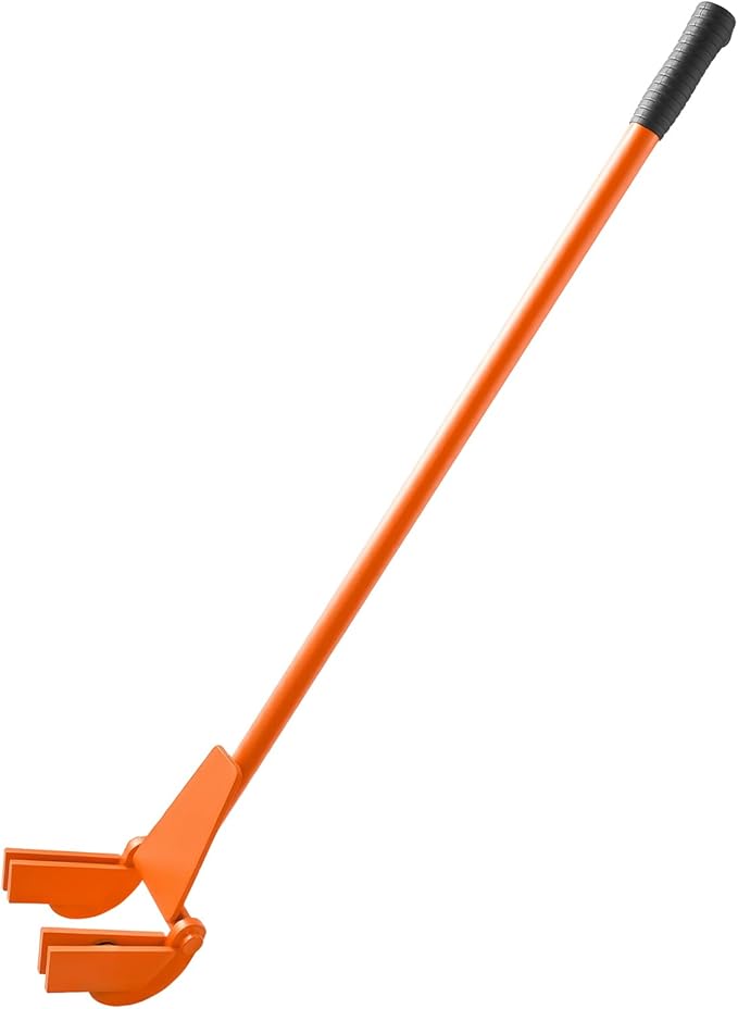 VEVOR Pallet Buster Too with 45‘’ Carbon Steel Handle, Heavy Duty Wrecking Pry Bar, Articulating Head Deck Board Removal Tool for Non-Damaging Wooden Pallet & Deck Removal
