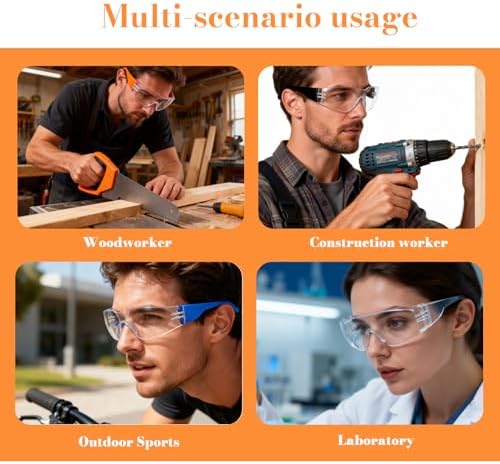 BIRDDIE Safety Glasses Anti Fog 20pcs For eye protection at work Unisex