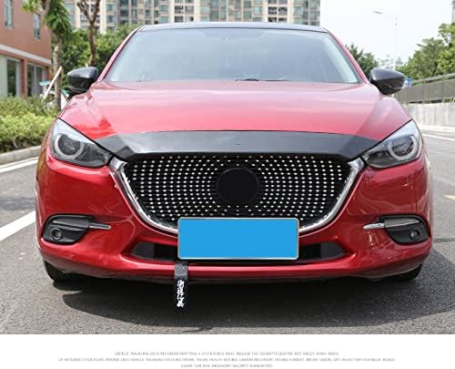 2 Pieces Car Racing Tow Strap High-Strength Nylon Towing Rope Universal JDM Sports Black Trailer Ropes Bumper Decorative with Chinese Slogan Fit for Front or Rear Front Bumper