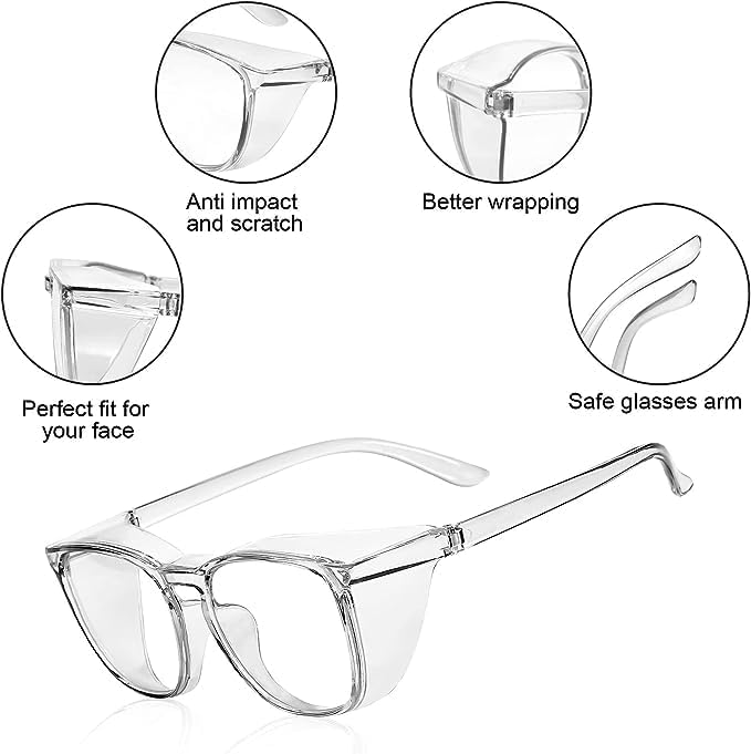 Safety Glasses Goggles for Women Girls Anti Fog Protective Eyewear Glasses