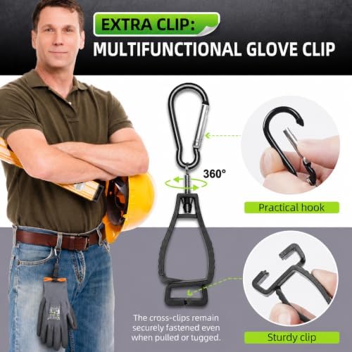 Safety Work Gloves Men, 12 Pairs Micro Foam Nitrile Coated Grip