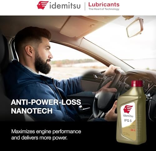 Idemitsu IFG 5 0W-8 Full Synthetic Engine Oil – 1 Qt, Case of 12