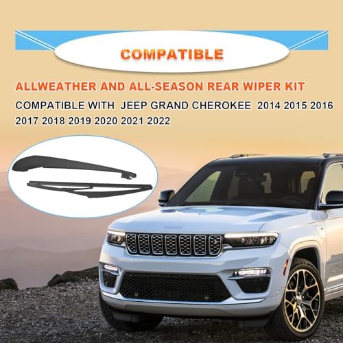 Rear Windshield Wiper Blade Kits, Compatible With Grand Cherokee 2014-2022, 11" (280mm), OEM: 68197131AA