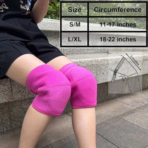 Garden Knee Pads for Women, Extra Thick Foam Padding, Pink M, 1 Pair