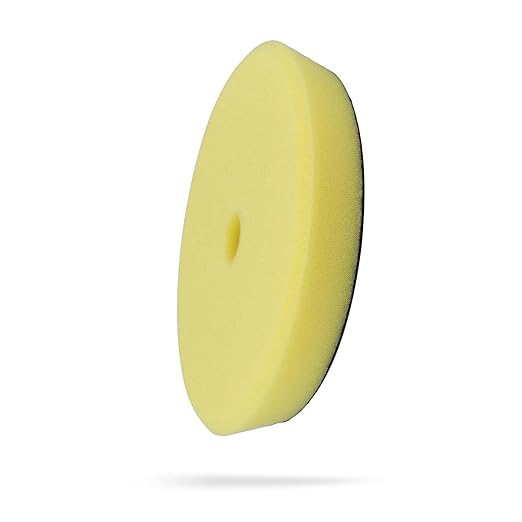 Maxshine 6” Universal High Pro Polishing Foam Pad – Compatible with DA & Rotary Polishers – Professional Detailing Pad for Swirl Removal & Gloss Clarity – Washable & Reusable – Hook & Loop Backing