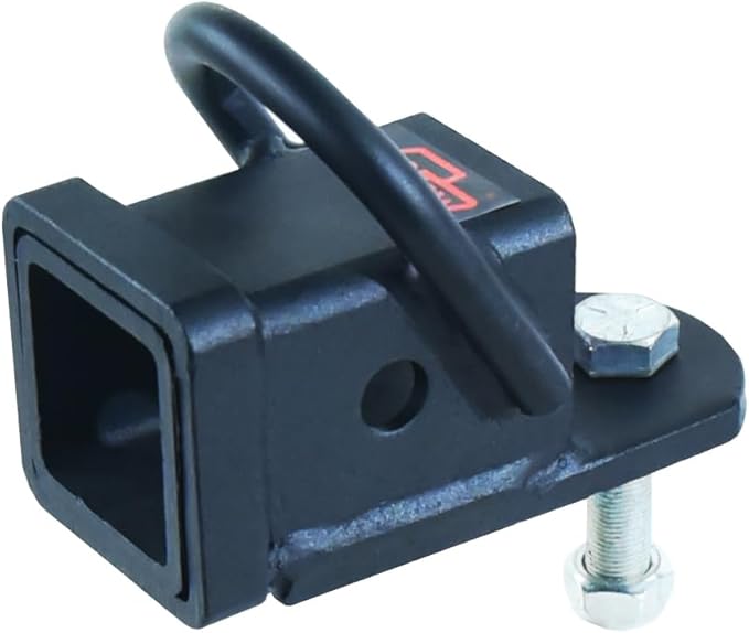 TOPTOW 63708 Bolt on ATV/UTV Trailer Hitch Receiver Adapter + 2 inch ATV/UTV Hitch Ball Mount with 2 inch Ball + 5/8 inch Hitch Pin and Clip