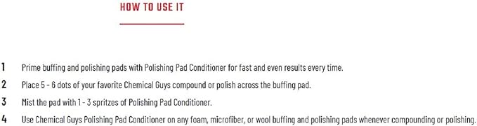 Chemical Guys BUF_301_16 Polishing and Buffing Pad Conditioner, 16 Oz