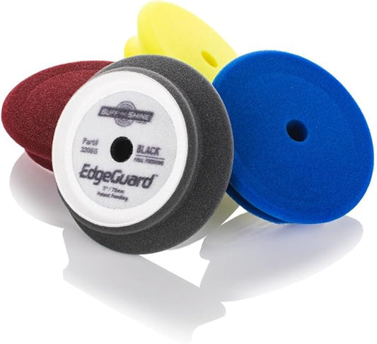 Buff and Shine - EdgeGuard Foam Buffing Kit - Multicolor - 3" - Pack of 4