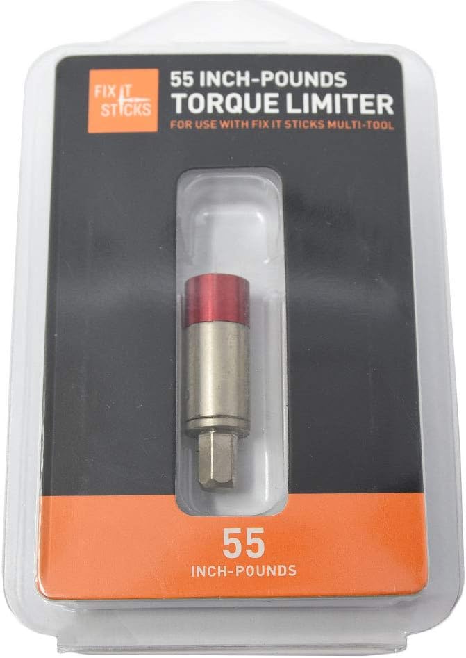 FIX IT STICKS Field Hunting Outdoors Gun Maintenance Adjustable Fits 1/4in Bit T-Way Wrench Small Torque Limiter, 55 in-lb