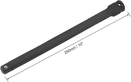 uxcell 1/2" Drive by 10" Impact Extension Bar for Use with Air Impact Wrenches, Breaker Bars, Ratchets, CR-MO Steel