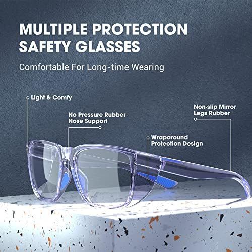 Safety Glasses Anti-Fog Goggles Protective Eyewear Anti Blue Light Protection Glasses For Women And Men