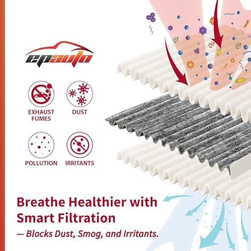 EPAuto CPJ6X (KD45-61-J6X) Cabin Air Filter Replacement for Mazda, 2 Packs