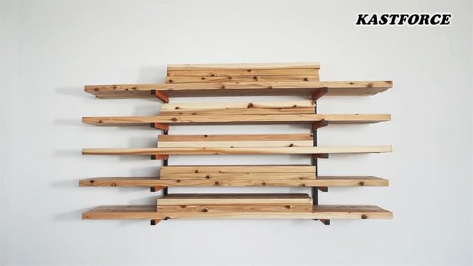 KF1005 Lumber Storage Rack 5-Level System 110lbs (50kg) per Level Lumber Rack with Durable Sheet Metal Screws