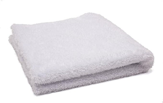 Autofiber Korean Plush Premium Edgeless Microfiber Detailing Towels - Pack of 10, White (16 inch x 16 inch)