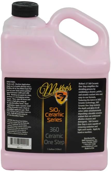 360 Ceramic One Step | Polish, Swirl Remover & Ceramic Coating One-Step Polish Sealer, 128 fl oz