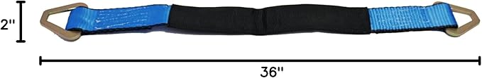 Mytee Products (4 Pack) 36" HD Axle Straps Car Hauler Tow Truck Wrecker Wheel Tie Down Strap