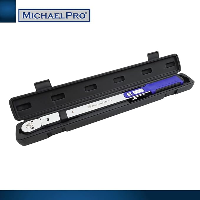 MichaelPro 1/2-Inch Drive Split Beam Torque Wrench with Flex Head, 40 – 250 ft-lb Torque Range | +/- 4% Accuracy | Professional Grade | MP001209