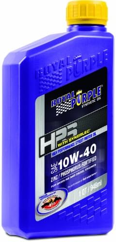 Royal Purple 32140 HPS 10W-40 High Performance Street Synthetic Motor Oil with Synerlec - 12 Quart