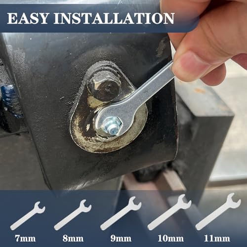 Grease Fittings Kit, 405Pcs SAE & Metric Grease Fitting Assortment, NPT 1/4" 1/8" M6 M8 M10 Straight 45 90 Degree Grease Zerk Fittings with Caps and Wrench Kit(7-11Mm) for Grease Gun