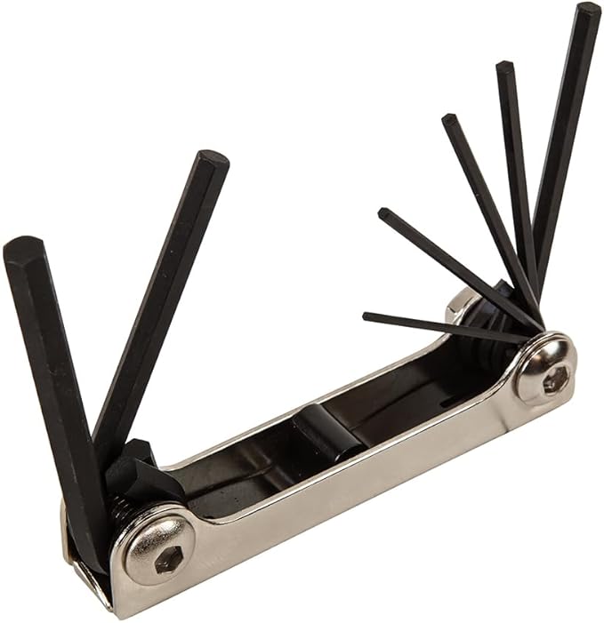 Klein Tools 70582 Folding Hex Key Set, 7-Key, Metric Sizes