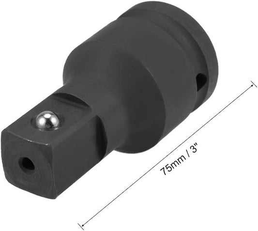 uxcell 3/4" Drive by 3" Impact Extension Bar for Use with Air Impact Wrenches, Breaker Bars, Ratchets, CR-MO Steel